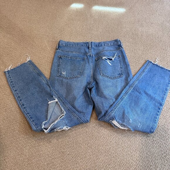 Free People Jean Blossom Boho Crop Skinny High Rise Button Fly Size 27 #OB901610 - Picture 12 of 14